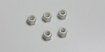 Kyosho 1-N3043NA-S M3x4.3 尼龍插入螺母, 鋁銀色, 5 pcs 包裝
