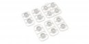 Kyosho MDH100W - Multi Offset Wheel Set(White/AWD/14pcs.)