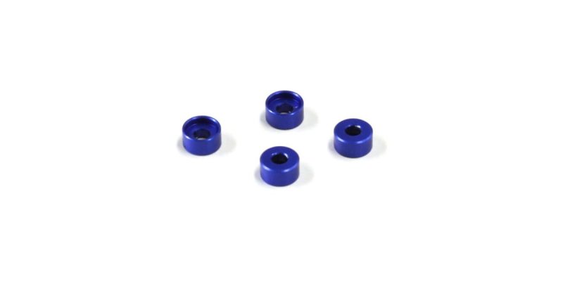 Kyosho MZW418-25B - Al Friction Mount Collar (2.5mm/Blue/4pcs)
