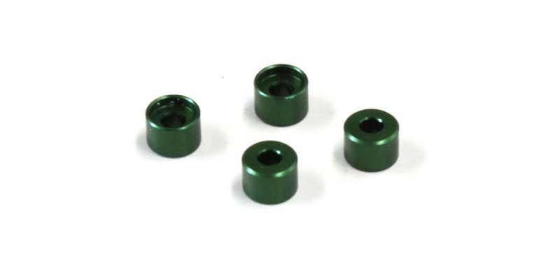 Kyosho MZW418-35 - Al Friction Mount Collar (3.5mm/Green/4pc)