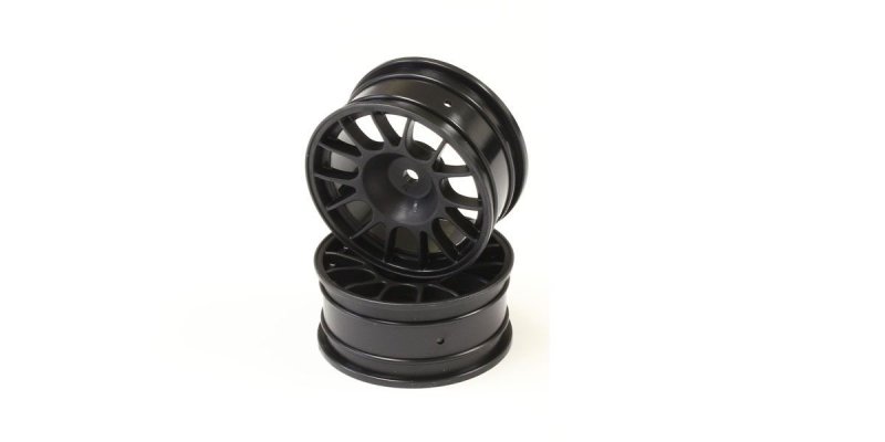 Kyosho VZH009BK - Wheel (14-Spoke/Black/Offset4mm/24mm/2p)