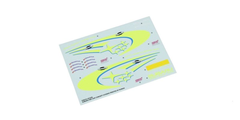 Kyosho FAB151-1 - Sponsor Decal (SUBARU WR Car CONCEPT)