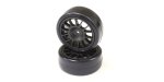 Kyosho FAT305BK 平路車前輪 14幅 黑色 24mm (2pcs)