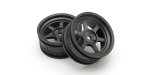 Kyosho FAH709BK - RAYS TE37V 輪圈 Offset 5mm (FZD2/BlackM, 2pcs)