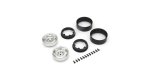 Kyosho CLH001SC 珠鎖輪圈 1.9吋 鍍銀鉻盤 KC10 專用, 2pcs