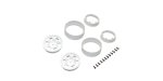 Kyosho CLH002WH 珠鎖輪圈 1.9吋 鋼絲款 白色 (KC10, 2 pcs)