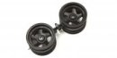 京商 Kyosho OTH244BK 43mm 黑色五輻輪 (2件) 適用於 OPTIMA 經典系列