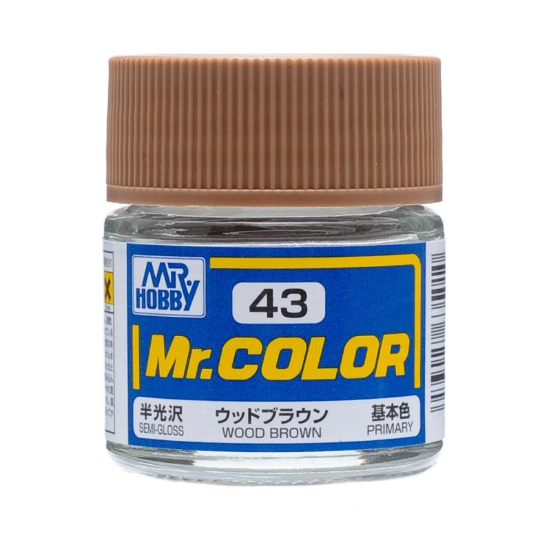 Mr.Hobby GSI-C43 - Semi-gloss - Wood Brown - 10ml