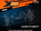 蛇形 Serpent 400050 Medius X25 鋼製 1/10 電動平路賽車