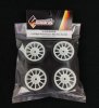 Solaris S-M32J0M2W 1/10 高性能迷你光頭胎32-J輻條輪組 (4件裝)