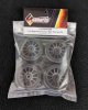 Solaris S-M36J0M2B 1/10 高性能迷你平滑輪胎套裝 36-J 輻條輪 (4 件)