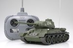 田宮 Tamiya 48208 - 1/35 RC 俄羅斯中型坦克 T-34-85 遙控模型套件 雙星孖星