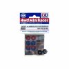田宮 Tamiya 92458 輕量化13mm 鋁合金滾珠軸承導輪 Jr Lightweight 13mm Aluminum Ball-Race Rollers (Ringless/Black) 迷你四驅車後備配件導輪/滾輪 Korea 30th Anniversary 雙星孖星