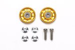 田宮 Tamiya 95704 滾珠軸承導輪 Jr 13mm Ball-Race Rollers (Ringless,Gold) 迷你四驅車後備配件 雙星孖星