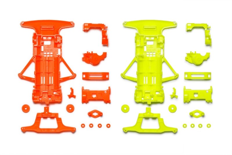 Tamiya 95710 - Jr Super FM Chassis Set (Orange / Yellow)