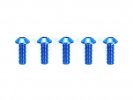 Tamiya 42329 - TRF 3x8mm Hex Head Screws HG Aluminium (Blue/5 Pcs.)