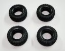 田宮 Tamiya 9400554 富士掃把佬前後輪呔 (2對) 適用於58384/84237 遙控車備用配件 雙星孖星