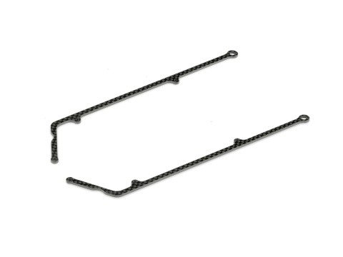 XRAY 376323 X10 Carbon Side Brace FOR 1-PIECE Chassis (2)