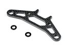 XRAY X4 碳纖維上支架 FOR Bumper 與 UNI Bulkheads - 301253