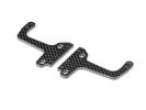 XRAY 301558 後上碳纖夾座 — 適用 X4F 可調式 flex bulkheads (2 pcs)