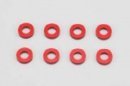 Yokomo ZCR-A3615 - 3x6x1.5mm Aluminum Shim/Collar/8pcs/Red