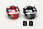 橫崛 Yokomo RP-121-1 鋁合金電池插頭蓋套裝（紅色/黑色）